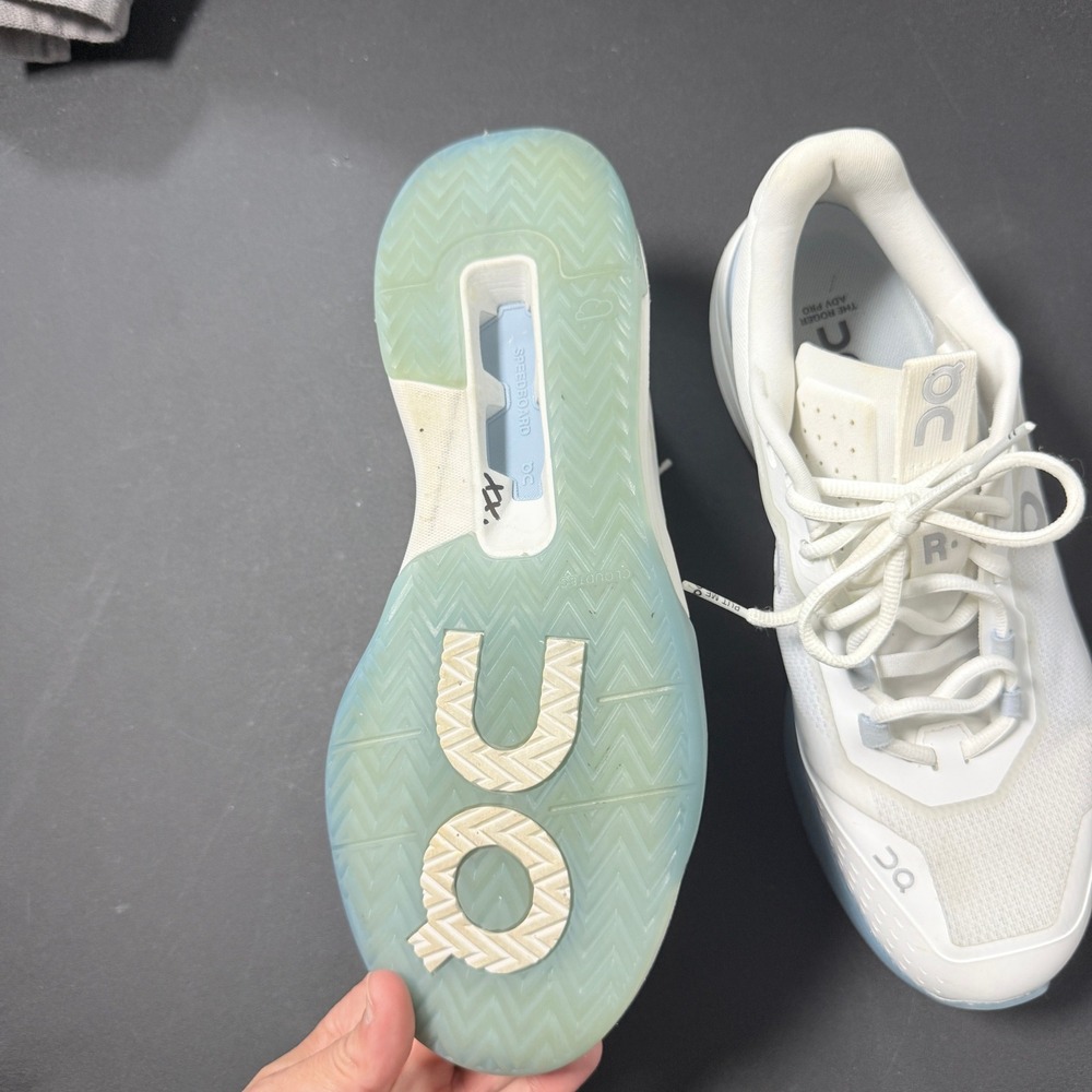 On Cloud Mens 11.5 The Roger Pro Tennis Shoes White Blue 3MF10270753 Sneakers - Picture 4 of 8